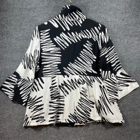 Damee Women's M Art To Wear Button Up Jacket Wire Collar NWT Abstract Designer - Picture 14 of 15